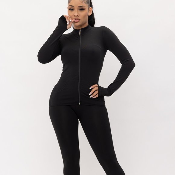 Women's' Brand NEW! Seamless Jacket and Leggings Set! - Picture 1 of 5